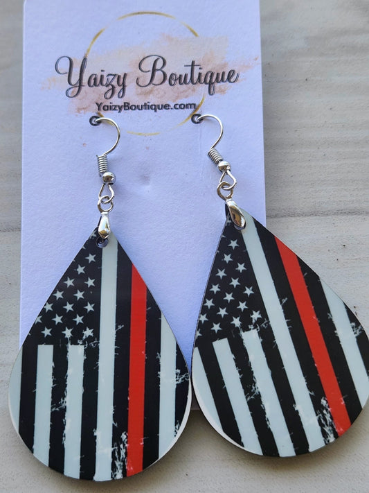 FireFighter Handmade Earrings - Yaizy Boutique