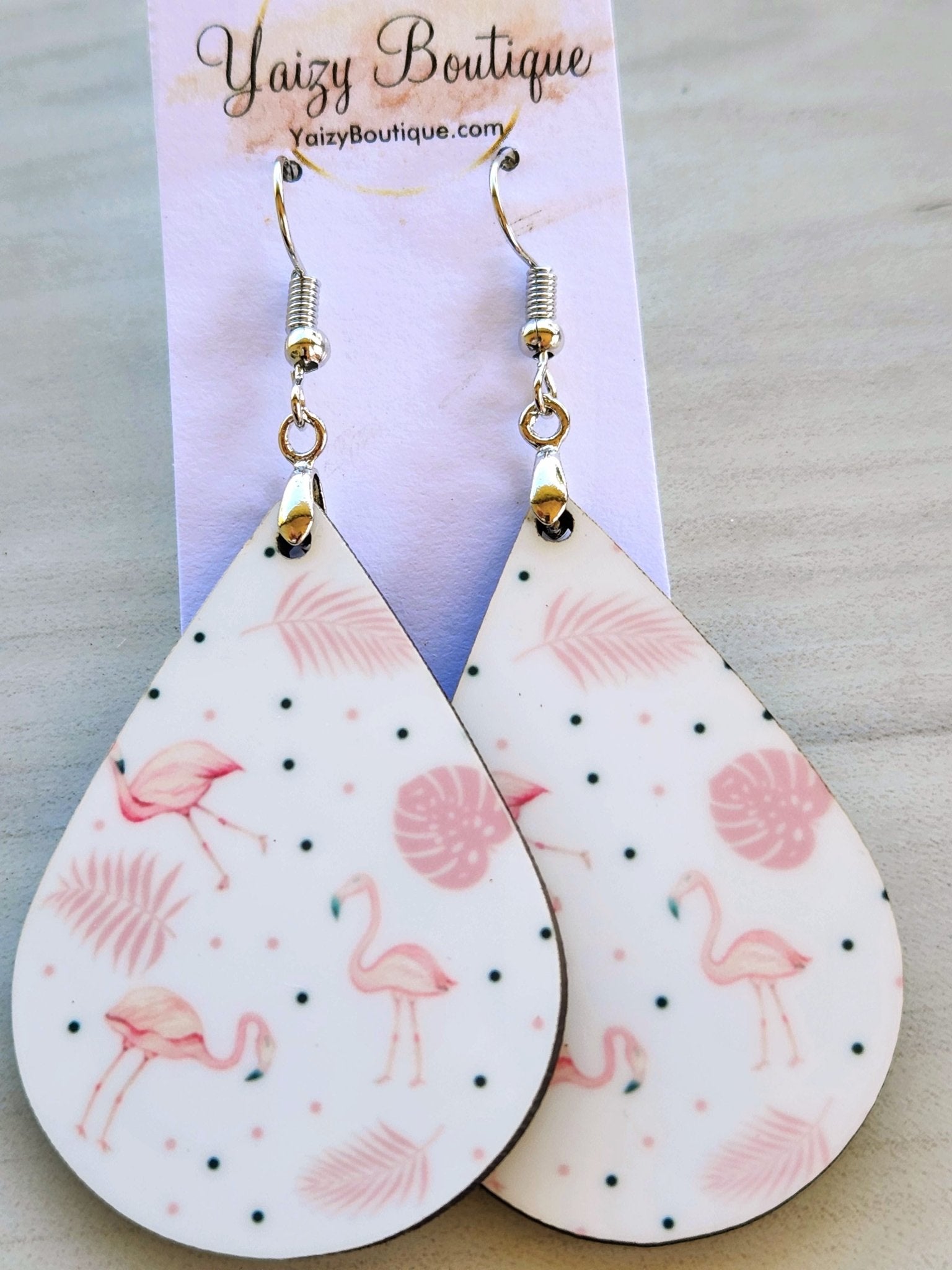 Flamingo Handmade Earrings - Yaizy Boutique