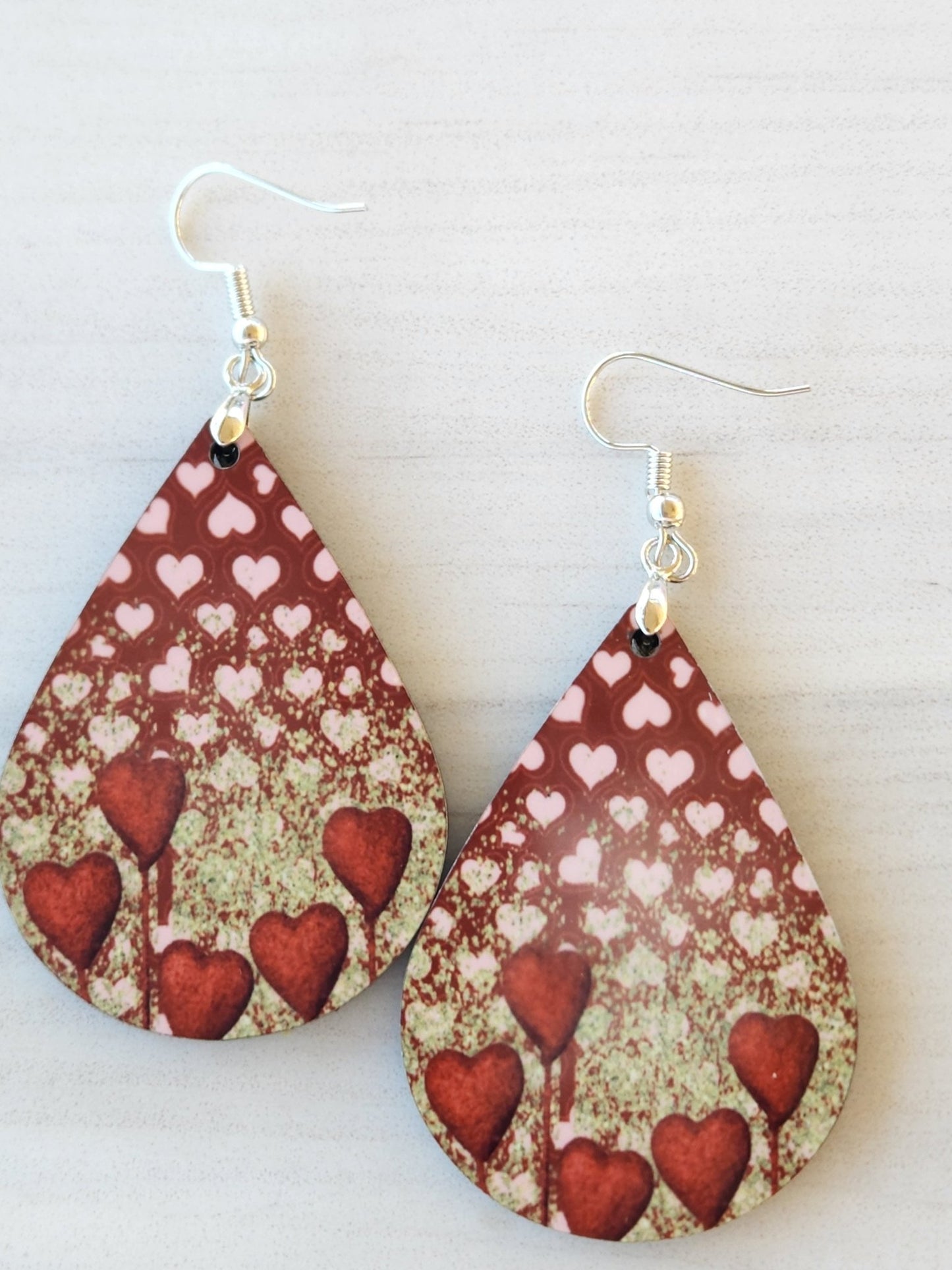 Heart Sparkle Sublimate Earrings - Yaizy Boutique