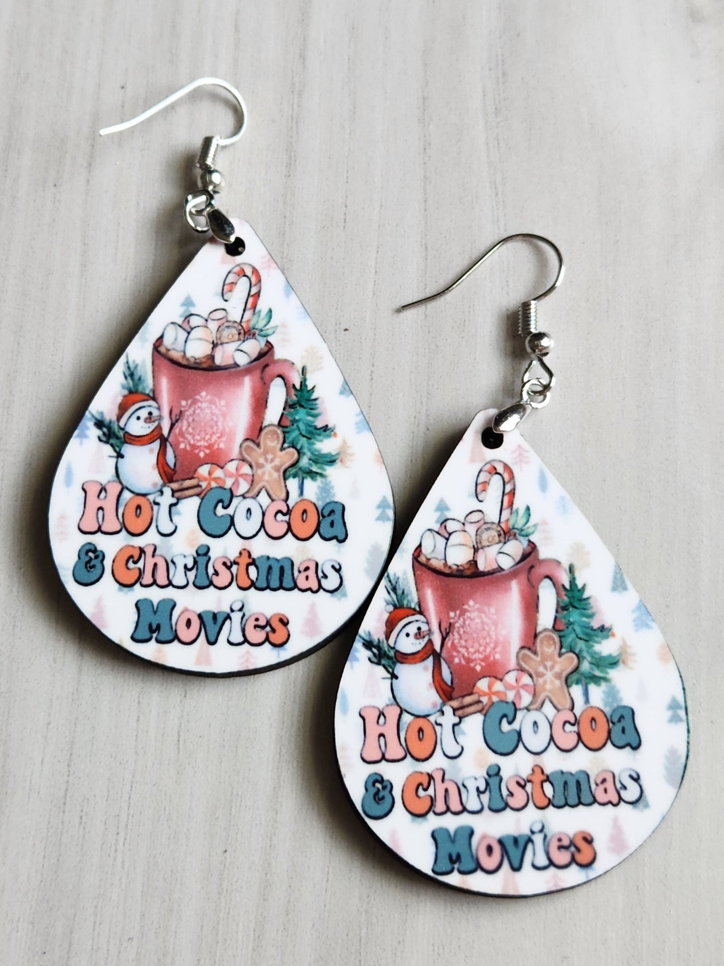 Hot coco and Christmas Movies Earrings - Yaizy Boutique