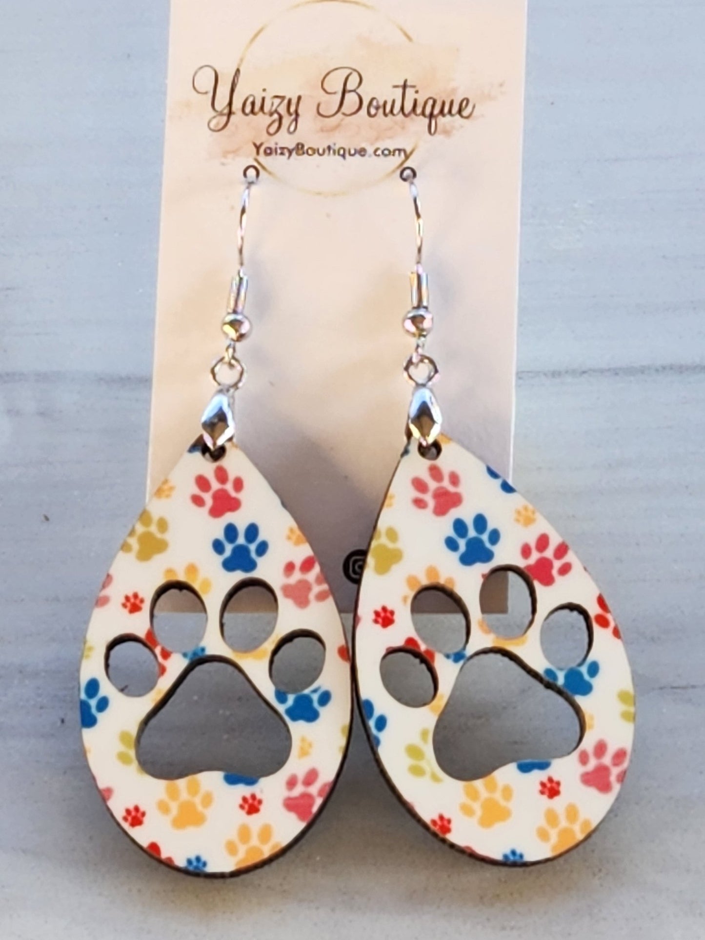 Paw print Earrings - Yaizy Boutique